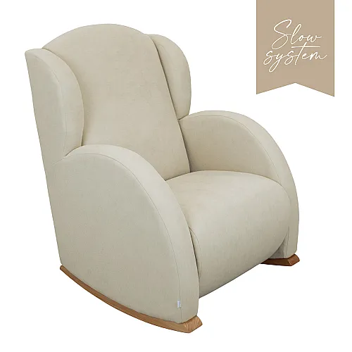 Люлеещ се стол Micuna FLOR със система Slow System, wood/beige