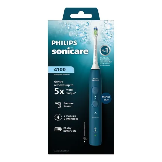 Philips Sonicare Звукова четка за зъби HX4041/48 серия 4100 морско синьо