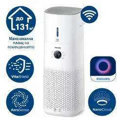 Пречиствател и овлажнител за въздух 2в1 AC3737/10, серия 3000