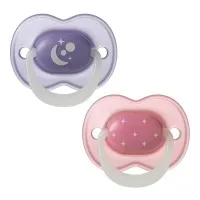 Tommee Tippee Ортодонтични залъгалки NIGHT GLOW 6-18м, TT.0311