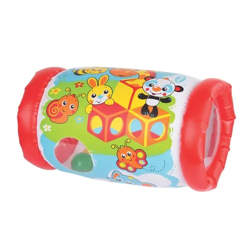 Надуваема играчка "Валяк" PLAYGRO, 6м+, червен Надуваема играчка "Валяк" PLAYGRO, 6м+, червен