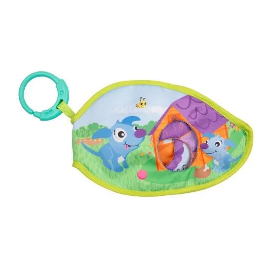 PLAYGRO Текстилна книжка Щастливи у дома с животни за куклен театър, 12м+