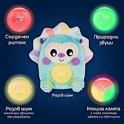 Плюшена играчка Таралеж със светлина и звуци, 0м+ Плюшена играчка Таралеж със светлина и звуци, 0м+