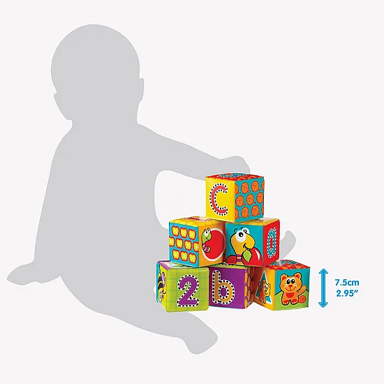 PLAYGRO Меки кубчета за баня (6бр./оп.) 6м+ 0183838 PLAYGRO Меки кубчета за баня (6бр./оп.) 6м+ 0183838