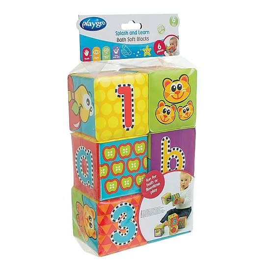 PLAYGRO Меки кубчета за баня (6бр./оп.) 6м+ 0183838 PLAYGRO Меки кубчета за баня (6бр./оп.) 6м+ 0183838