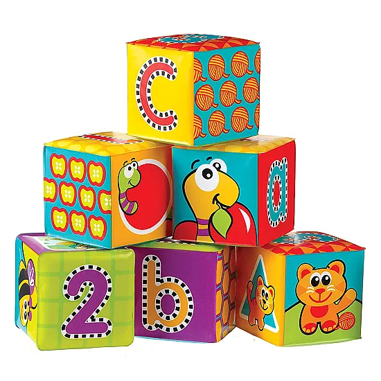 PLAYGRO Меки кубчета за баня (6бр./оп.) 6м+ 0183838 PLAYGRO Меки кубчета за баня (6бр./оп.) 6м+ 0183838