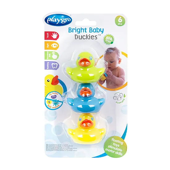 PLAYGRO Цветни патета за баня, 3 бр./оп., 6м+ 0188411
