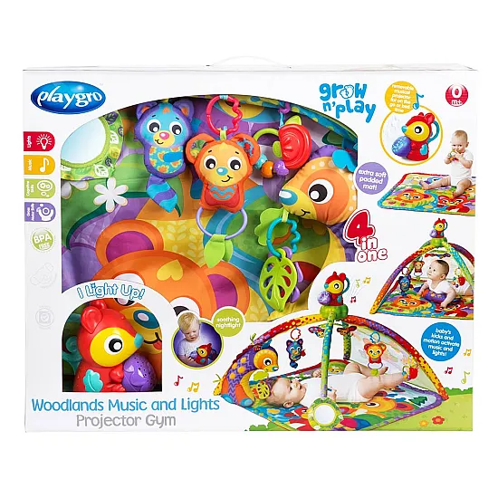 PLAYGRO Активна гимнастика със светлини, звуци и проектор