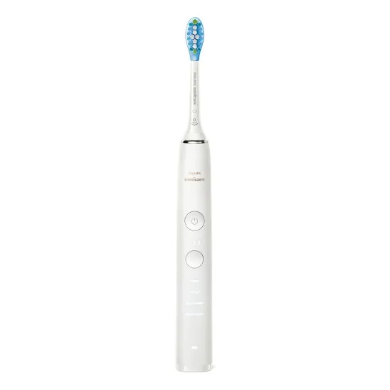 Philips Sonicare Орален душ Power Flosser 3000 Interdental и Звукочестотна четка за зъби Diamond Clean, серия 9000, бяла HX3866/41