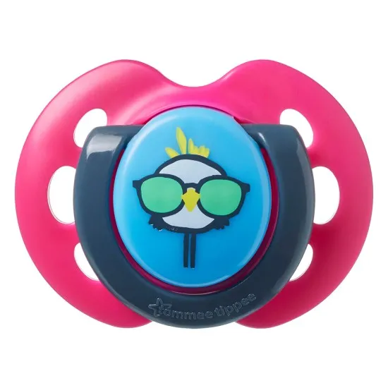 Tommee Tippee Ортодонтични залъгалки FUN STYLE, 0-6м, 2 бр./оп., Котка/Пиле 43335785