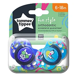 Залъгалки FUN STYLE, 6-18м, 2 бр./оп., Кучета