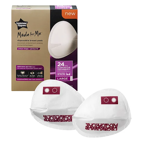 Дневни подплънки за кърмачки Tommee Tippee Made for Me, Размер L Tommee Tippee Дневни подплънки за кърмачки, Размер L