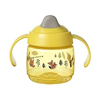 Tommee Tippee SuperStar Неразливаща се чаша с мек накрайник с дръжки 190 мл, BACSHIELD, жълта