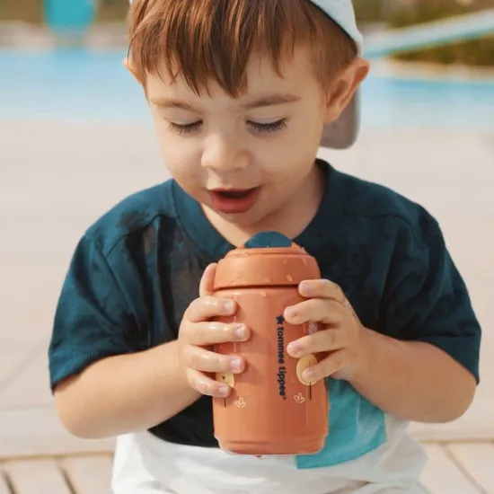 Tommee Tippee SuperStar Неразливаща се чаша с твърд накрайник 390 мл 12м+, BACSHIELD, оранжева