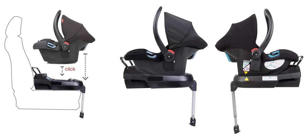 Основа BaseFix за поставяне в колата на столчета Phil&Teds Alpha и Mountain Buggy Protect