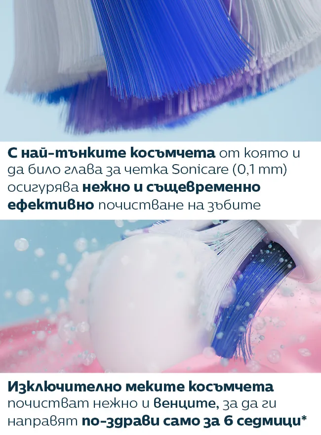 Philips Sonicare S2 Sensitive накрайник за електрическа четка за зъби Свръхмека глава за звукова четка за зъби, създадена за хора с чувствителни зъби и венци