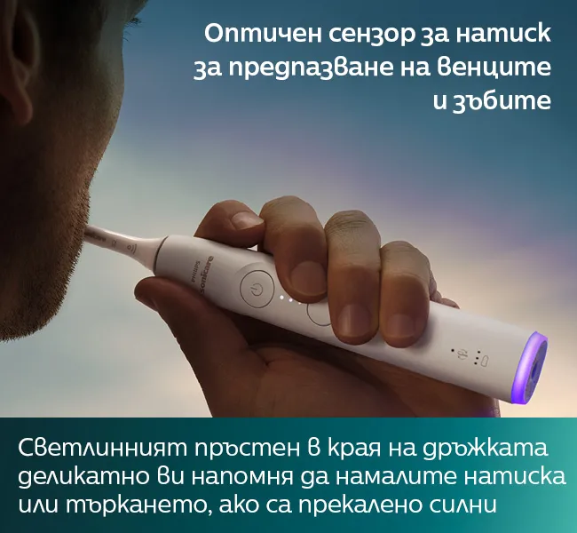 Четки за зъби Philips Sonicare 6500 HX7419/01 Next Generation с оптичен светлинен сензор за натиск