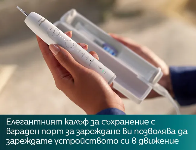 Четка за зъби Соникеър HX7420/02 Next Generation с луксозен калъф за зареждане по време на пътуване
