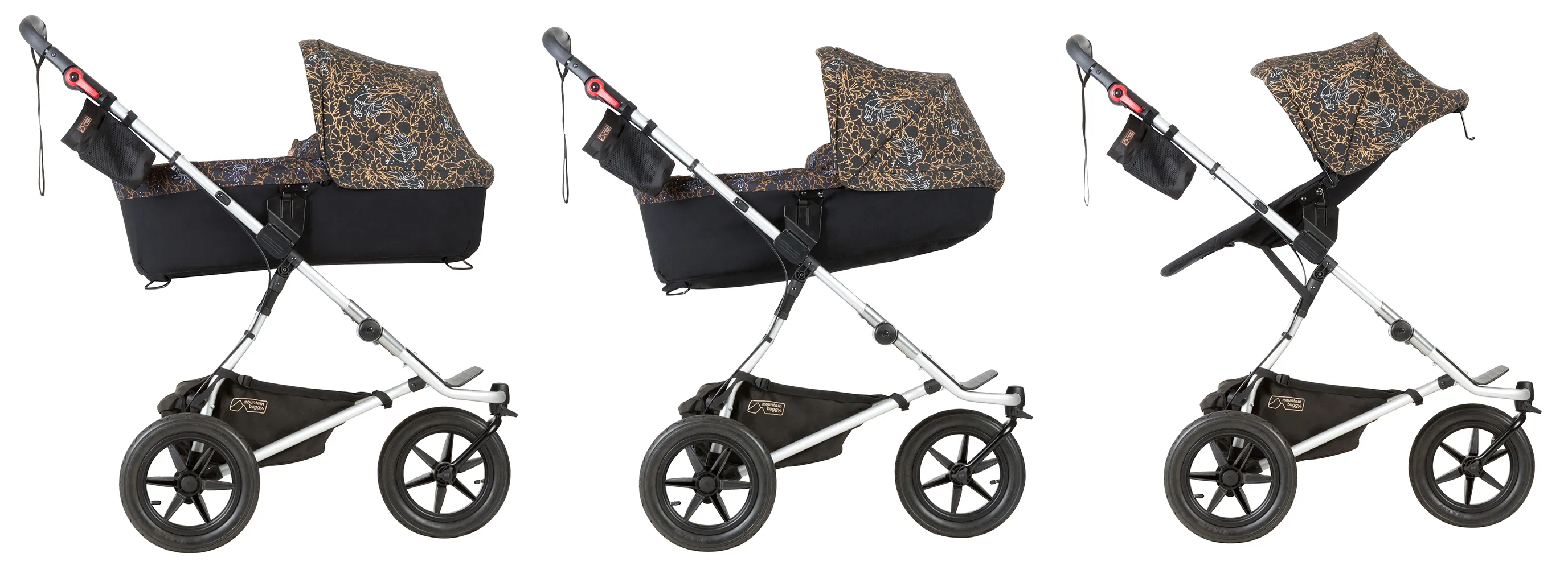 Mountain Buggy Кош за новородено PLUS за количка Urban Jungle или Swift предлага иновативно решение за родителите и дълготрайна употреба от раждането на детето до 3 годишна възраст